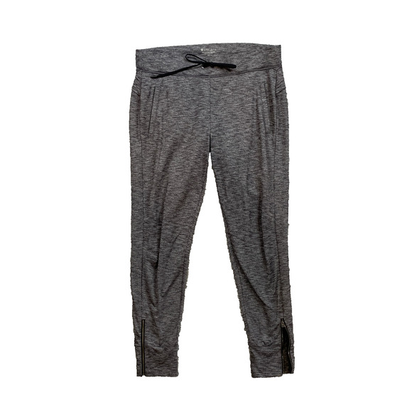 Athleta Pants - Athleta Joggers Womens 14 Graphite Metro Street Pull On Drawstring Ankle Zip